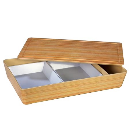 bento box with bamboo lid